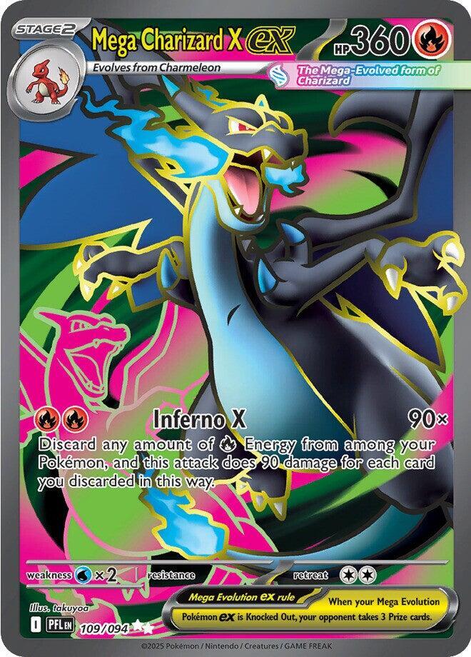 Mega Charizard X ex - 109/094 | ME02: Phantasmal Flames